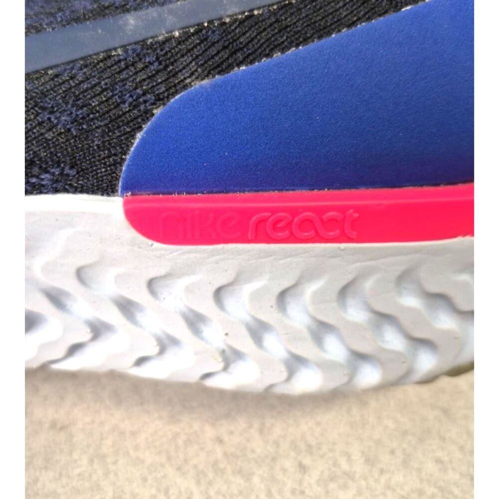 Nike Epic React Flyknit College Navy Running Shoes Men's Size US 10 - Picture 6 of 8